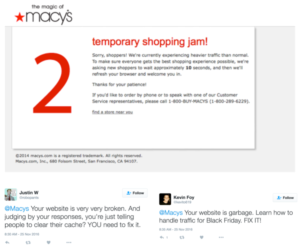 macy's web crash